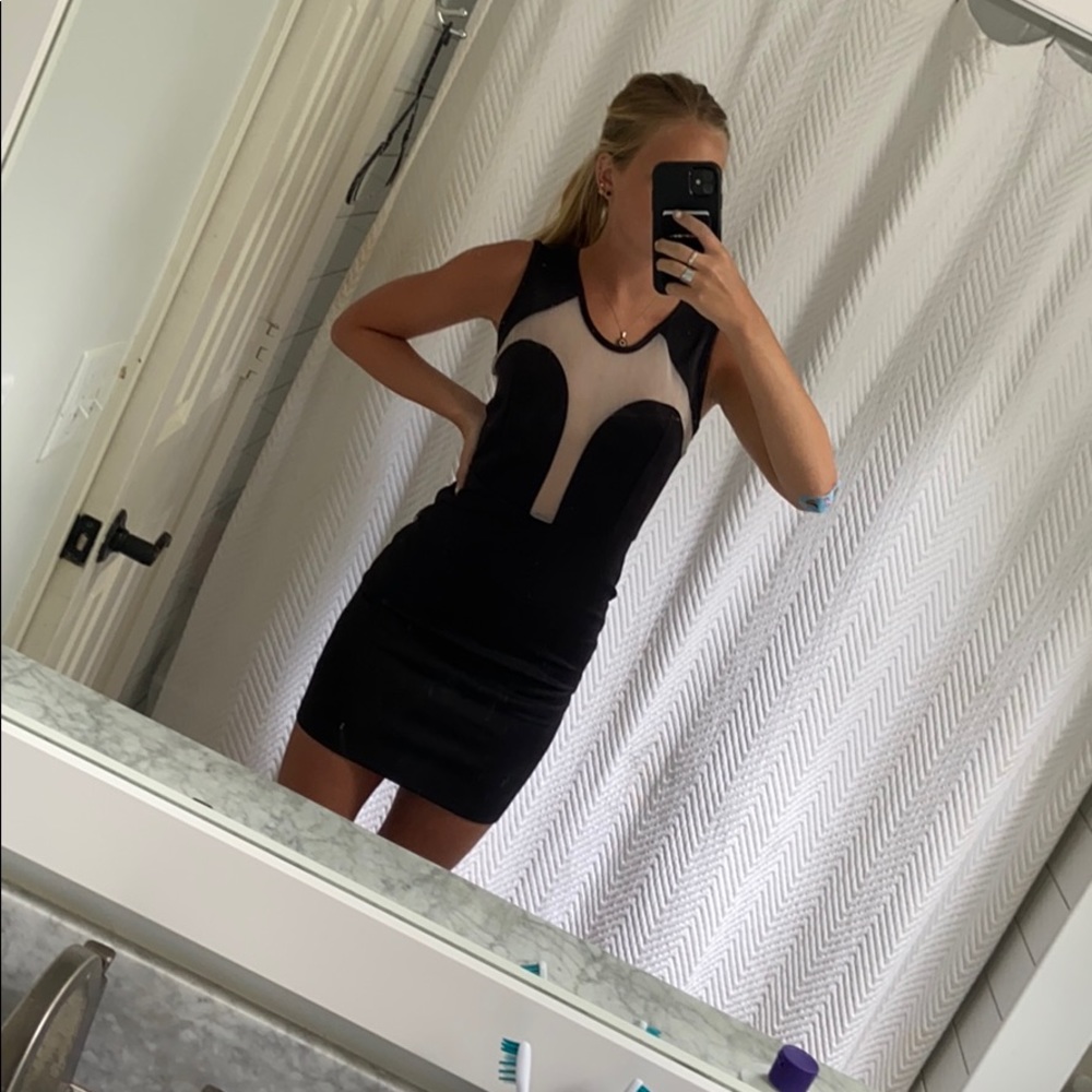 Black and white dress
